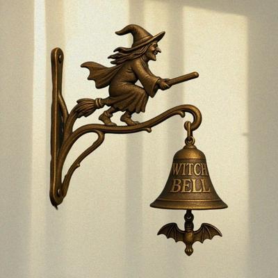 Czarownice Czujniki Ruchu Dzwonek Magiczne Efekty Dźwiękowe i Świetlne Halloween Zewnętrzna Metalowa Dekoracja