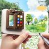 Mini Portable Watercolor Palette Set Watercolor Sketch Book with Binder Clips Portable Watercolor Travel Set for Travel Drawing