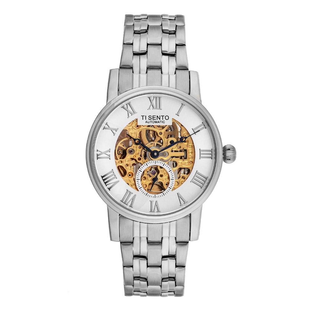 Tisento Ts60071 Men'S Automatic Skeleton Metal Watch