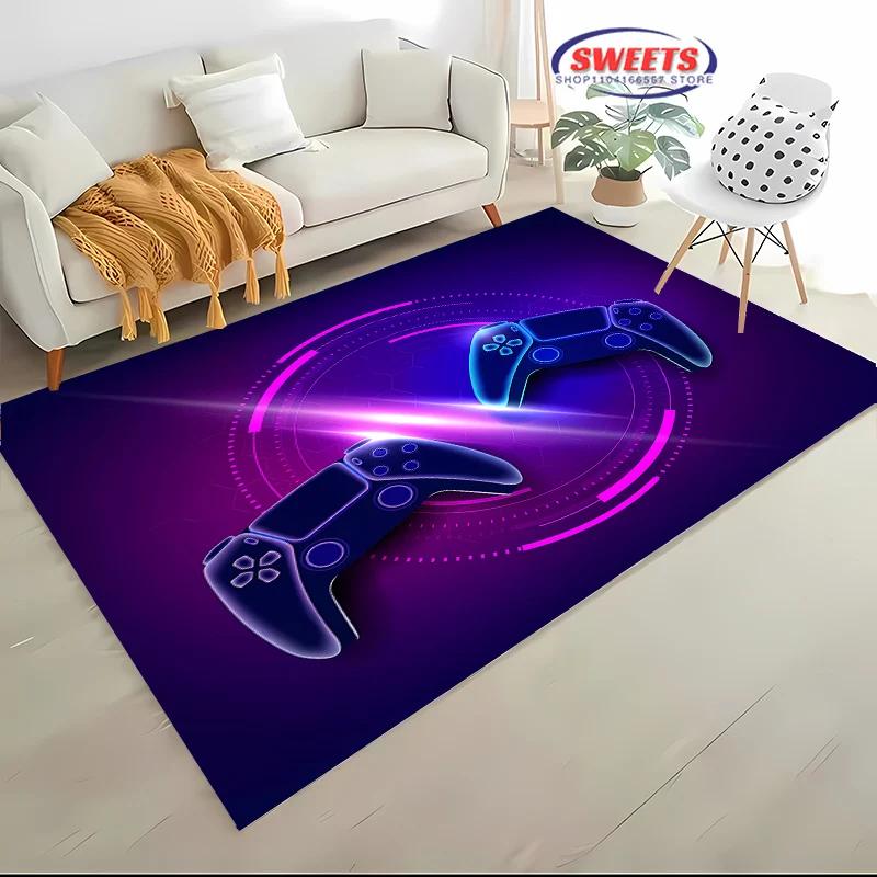 Funny Game Controller Area Carpet,Rug for Living Room Tapete for Bedroom Sofa Kitchen Doormat Decor,Kids Non-slip Floor Mat Gift