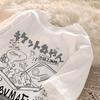 Japanese Unisex Large Mens Womens Soft Short Sleeve Tshirts Summer Retro Couple Versatile Half Sleeve Oversized Shirt Top