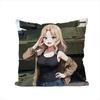 GGIRLS Und PANZER Pillow Case For Car Sofa Decorative Home Doublesided Print Plush Square Throw Pillow Cushion Cover