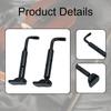 2 Pack 4/4 Violin Chin Rest Screws Alloy Components for Repair