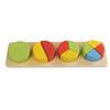 Children's Early Education Educational Wooden Toy Color Geometric Shape Puzzle Shape Building Block Matching Toy