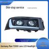 LED Headlight Assembly with DRL for MAN Shaanxi Delong F2000 In Germany