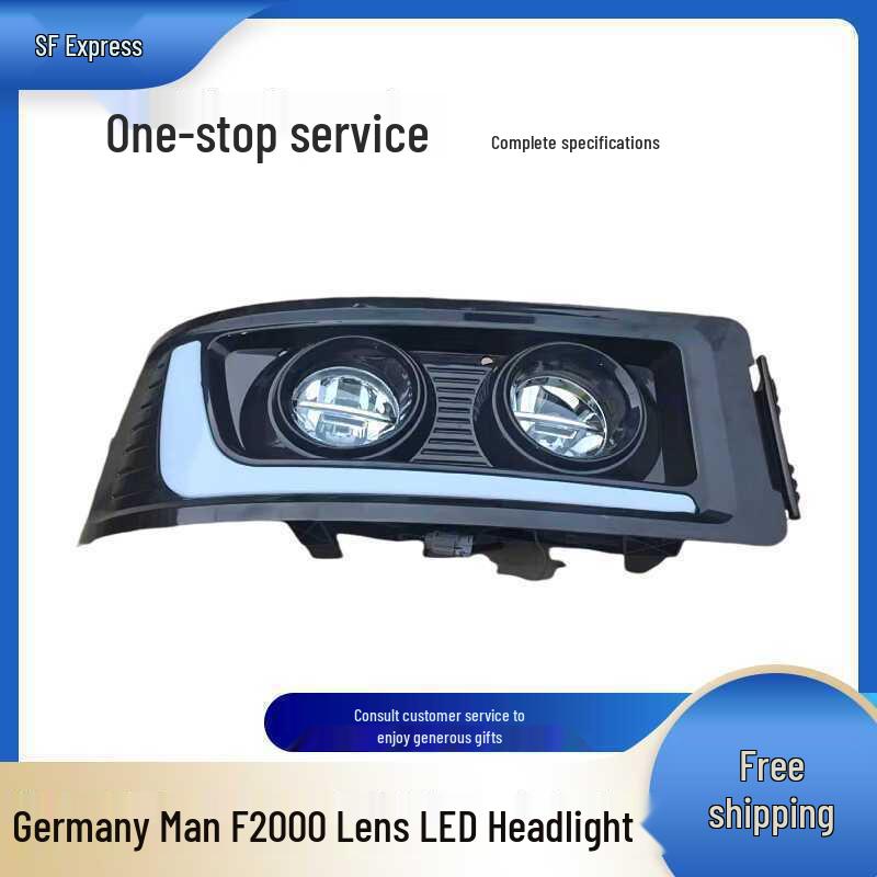 LED Headlight Assembly with DRL for MAN Shaanxi Delong F2000 In Germany