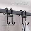 Eco-Friendly Bathroom Organizer Stainless Steel Shower Hook Multifunction Bathroom Hook