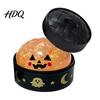 Sensory Fidget Toys for Stress Relief Halloween Bun Squeeze Toy with Steamer Ball Spooky Ghost Transparent Glitter Fidgets Calm Pumpkin Adults