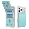 Leather Wallet Card Holder Phone Case for IPhone Air 17 16 15 Plus 16 15 Pro Max with Bracket Phone Holder Stand Hard Cover
