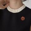 Simple Camellia Brooch, High-End Female Personality Temperament, Enamel Color Brooch, Exquisite Coat Pin With Jewelry