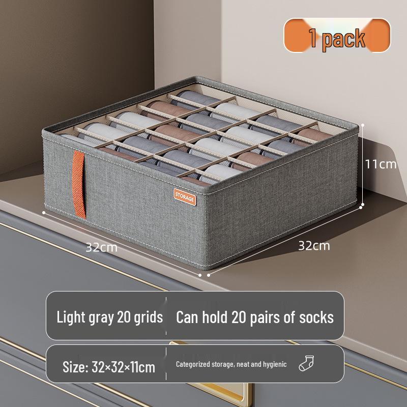 Multi-functional Underwear & Socks Storage Box: Bedroom Clothes Drawer Divider & Wardrobe Organizer