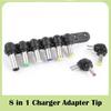 8pcs Universal DC Power Supply Charger Adapter Tips Jack Plug Connector Converter for Laptop Notebook PC