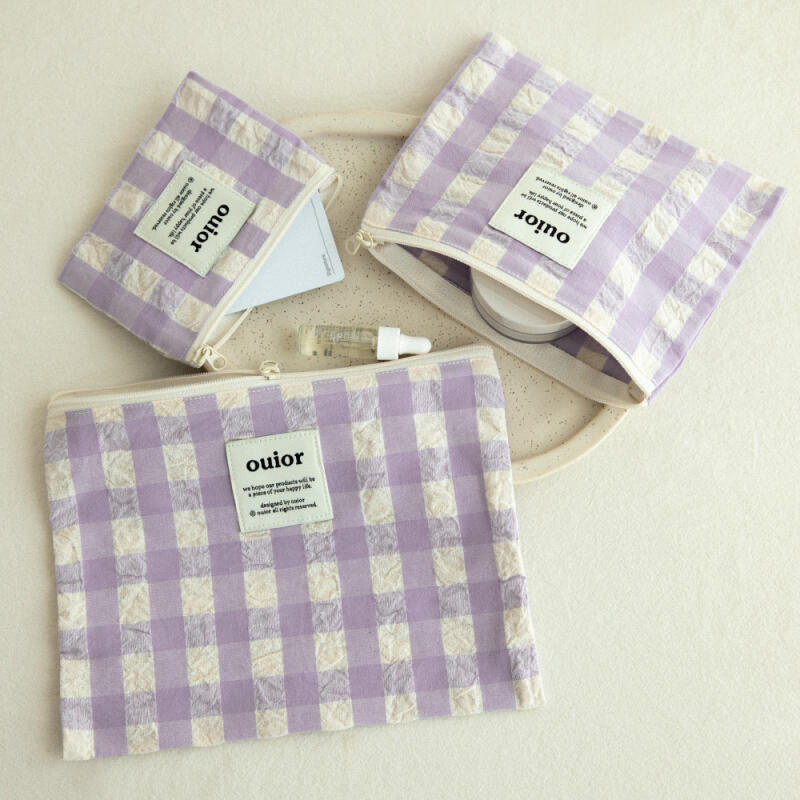 Плоский пенал_Клетка  Рипл  L (Выберите 1 из 5) brickorange