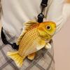 Cartoon Simulation Fish Plush Toy Bag Plush Fish Plush Crossbody Bag  Kids Toy