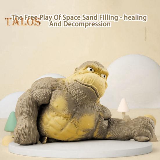 Simulation Gorilla Squeeze Toy Anxiety Stress Relief Monkey Pinch Sensory Toy Kids Teens Adults Soft TPR Stress Ball Animal Fidget Toy