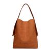 Hochwertige Wildleder-Top-Handle-Tasche für Damen Große Schulter-Crossbody-Tasche Lässige Commuter-Tote