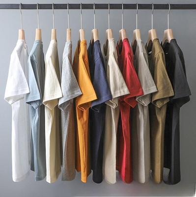 2024 Jednokolorowy T-shirt Unisex Slim Fit - Klasyczny, Wszechstronny Top z Krótkim Rękawem na Lato dla Mężczyzn i Kobiet