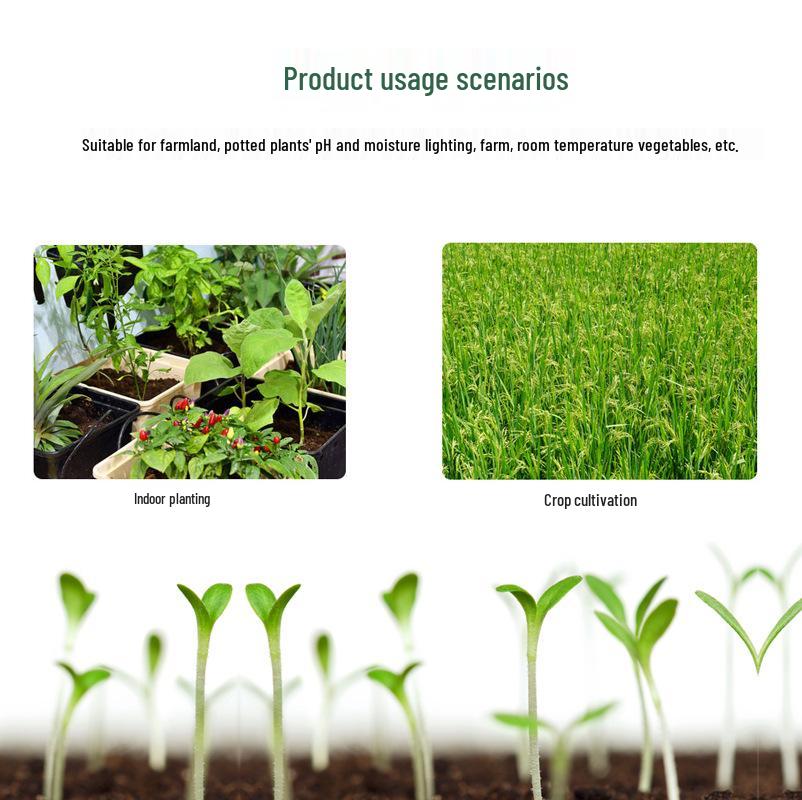 3-in-1 Cross-border Soil Tester: Moisture, pH, and Light Meter with Pointer Display