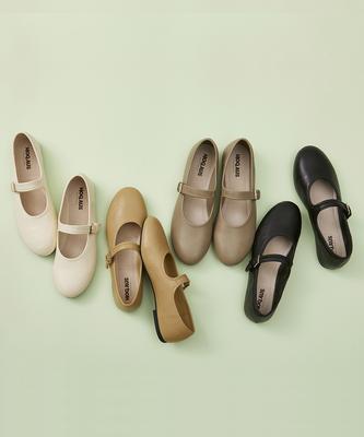 Mogaus Bridge Mary Jane Flats (Chamois Lower Insole) 4 Colors