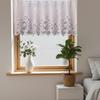Cabinet Curtain, Semi-Blackout Short Curtain, Wrinkle-Resistant Easy Care Decorative Partition for Kitchen Window Bay