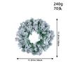 Wholesale 2023 New Christmas Wreath With Snowy Pvc Vine For Decoration In Shopping Mall And Window Display Small Medium And Large Sizes