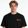 Garfield "TRUST ME" Front and Back Print Short Sleeve T-Shirt, American Streetwear Brand Heavyweight Cotton Loose Fit Oversized Couple Top