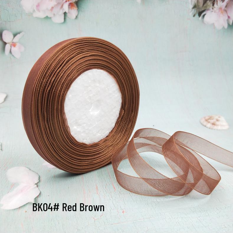 Cinta de Hilo de Nieve Transparente de 1,2 cm para Manualidades: Ganchillo, Accesorios para el Cabello, Lazos, Regalos, Empaque para Pasteles y Cajas, Cinta de Seda