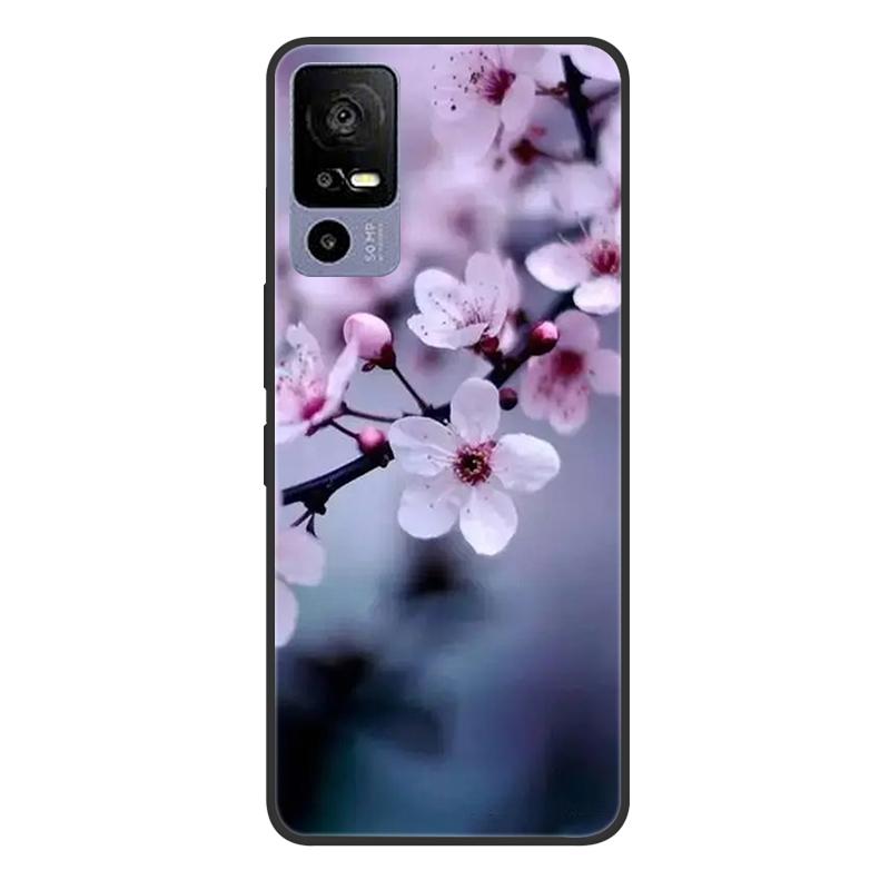 For TCL 40R 5G T771A Case Painted Soft Black Silicone Bumper Phone Cover for TCL 40 R 5G 6.6" Case TCL40R 40R Etui Coque Fundas