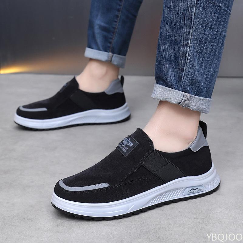 Fashion Fashionable Men's Flats new Outdoor Walking Shoes Lightweight Men Casual Shoes Breathable Slip on Male Anti-slip Sneakers