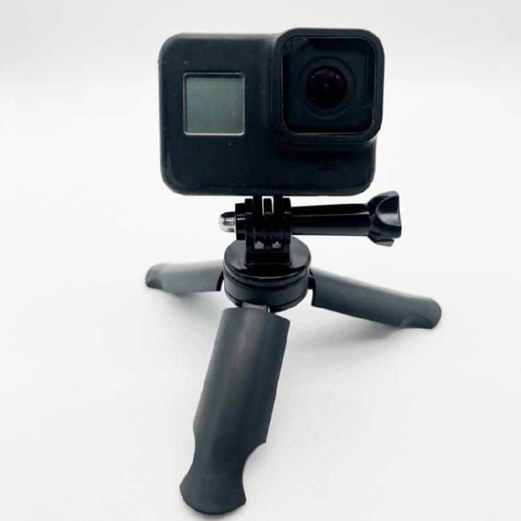 Slip proof Rubberized Phone Clamp Tripod For Action Cameras Adjustable Grip Outdoor Photography Video Recording