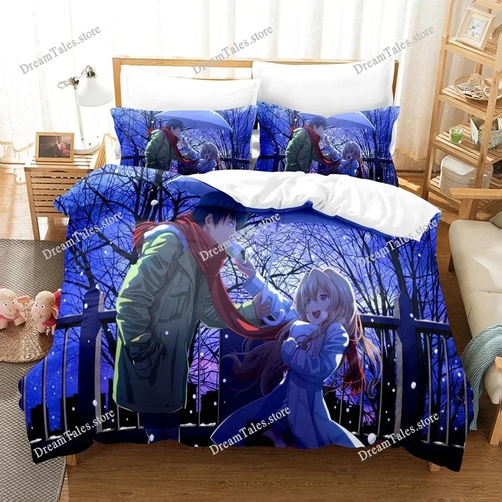 New Japan 3D Print Anime TIGER×DRAGON! Bedding Sets Duvet Cover Set with Pillowcase Twin Full Queen King Bedclothes Bed Linen963