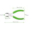 Needle Nose Pliers 5.7'' High Carbon Steel Tweezer Nose Pliers with Smooth Jaws Comfort Grip Handles for Jewelry Making
