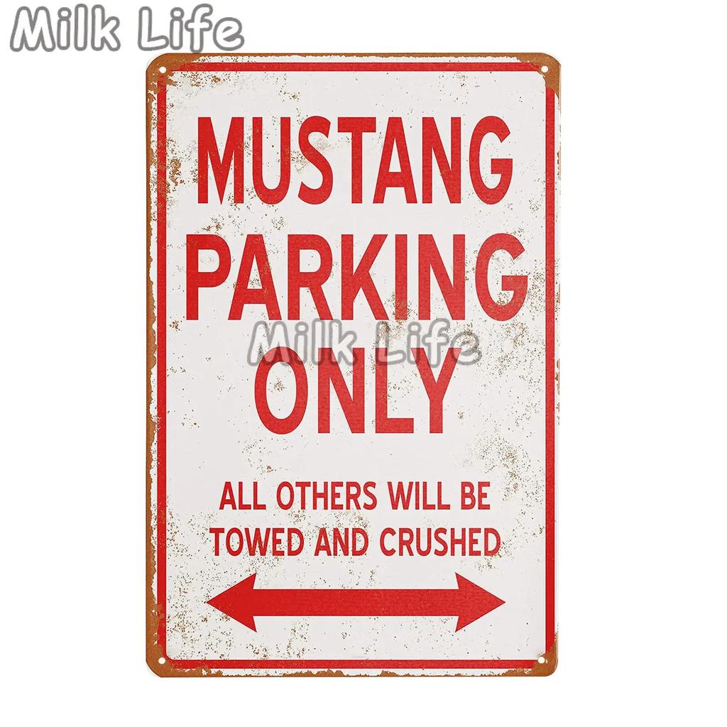 Mustang GT 500 Parking Only Blechschild für Zuhause, Zimmer, Schlafzimmer, Restaurant, Garage, Kneipe, Club, Bar, Wandkunst