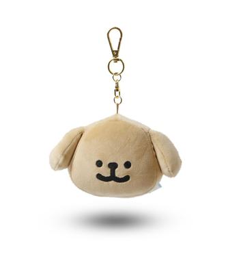 Maltese Plush Toy with Squishy Face Mascot Keychain Maltese Keyring Keychain Ball Chain Korean Puppy [Official] / (Retriever)