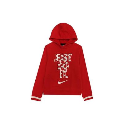 Nike Bedrucktes Buchstabenmuster Verdickter Lauf-Hoodie Kinder Hoodies Rot CU4530-657