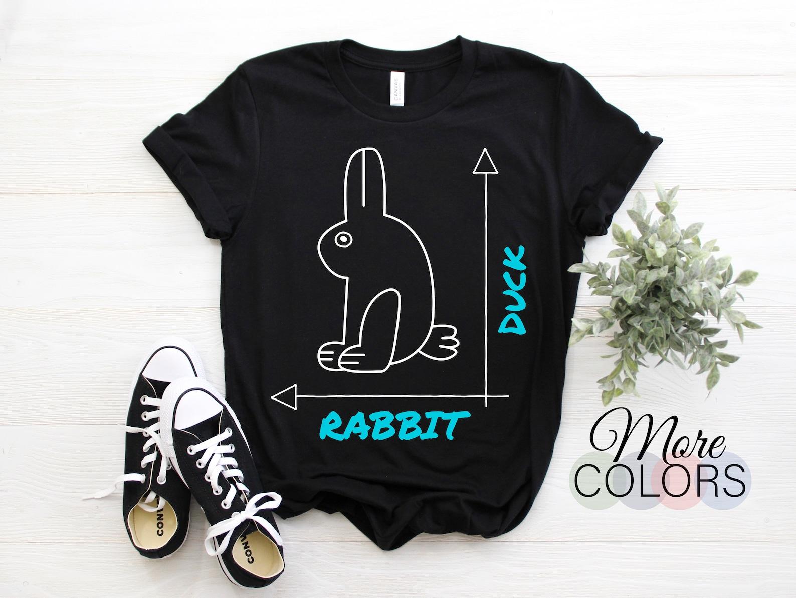 Funny Science Nerd Duck Rabbit Physics Math Geek Gift T-Shirt, Funny Maths Nerd Design Tee, Great Gift For Science Geeks, Physics, Engineers 120