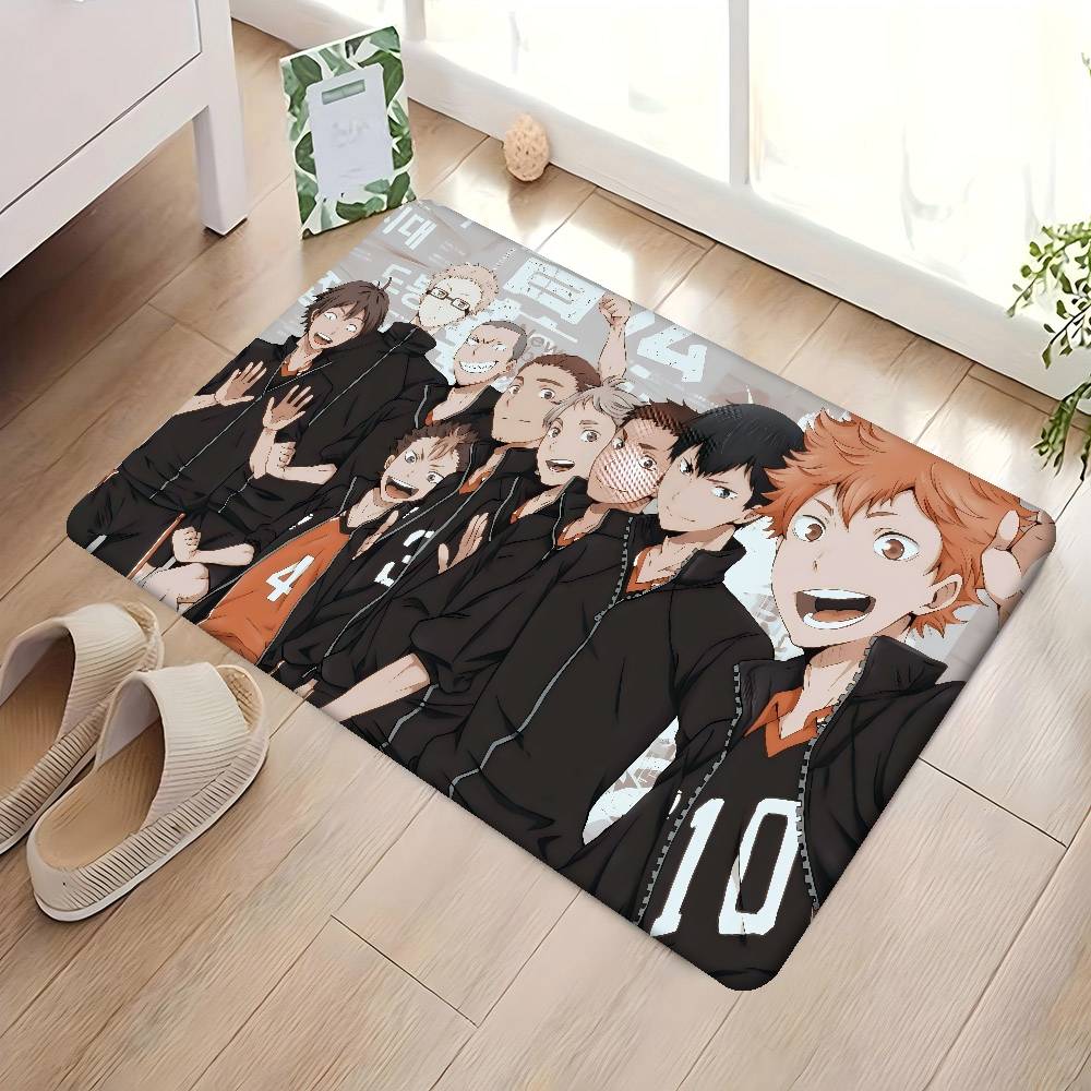

H-Haikyu Room Mats Retro Multiple Choice Living Room Kitchen Rug Non-Slip Welcome Rug 40x60 cm