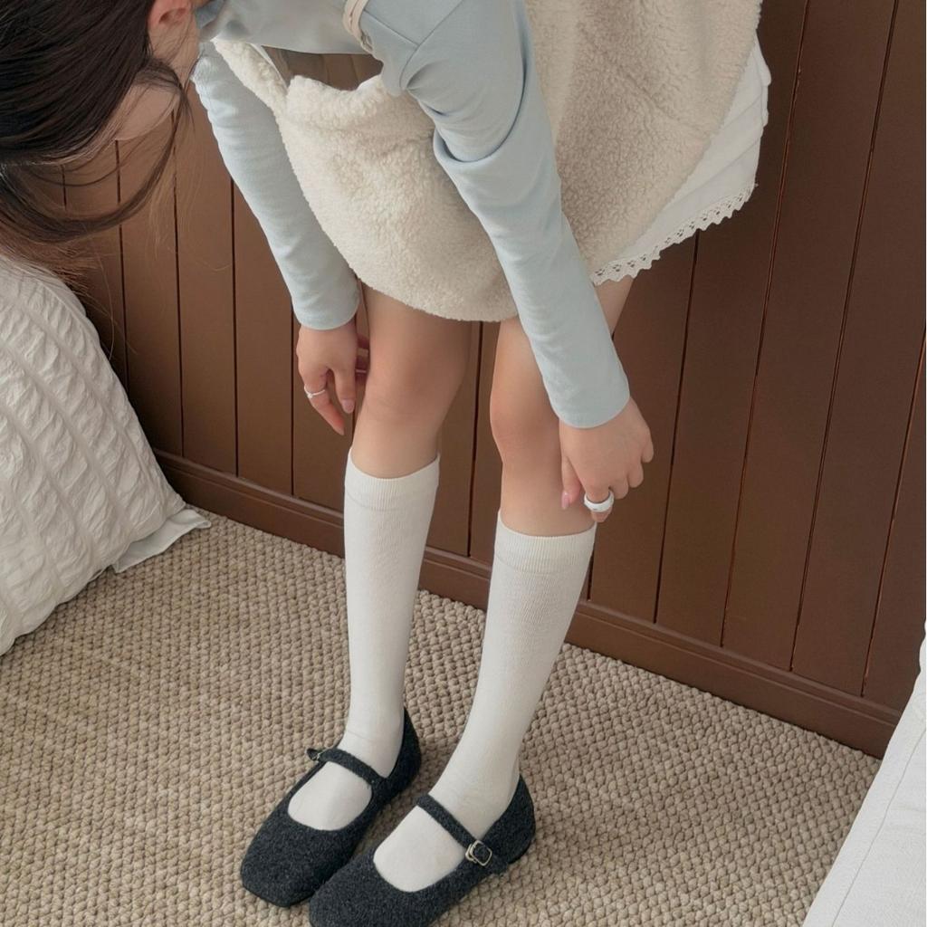 Women Gray Calf Socks,Spring Autumn Winter Micro‑Pressure Leg Socks,Thin Solid Color Stackable High‑Elastic Breathable Pure Cotton Versatile Socks