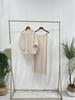 Women's Retro Frog Button Long Sleeve Top & Pantsuit - Miyake Two-Piece Set for Autumn