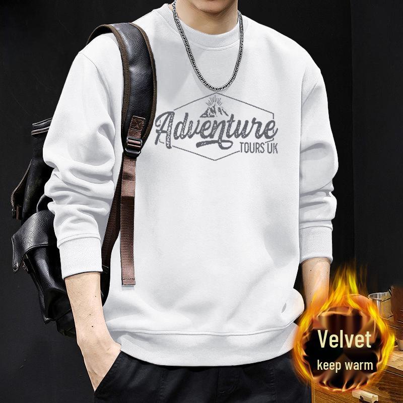 Men's Japanese-Style Letter Print Long Sleeve Hoodie - Spring/Autumn Fashion