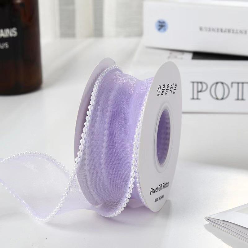 Valentine's Day Korean Fishtail Yarn Ribbon for DIY Flower Bouquets and Cake Decorations