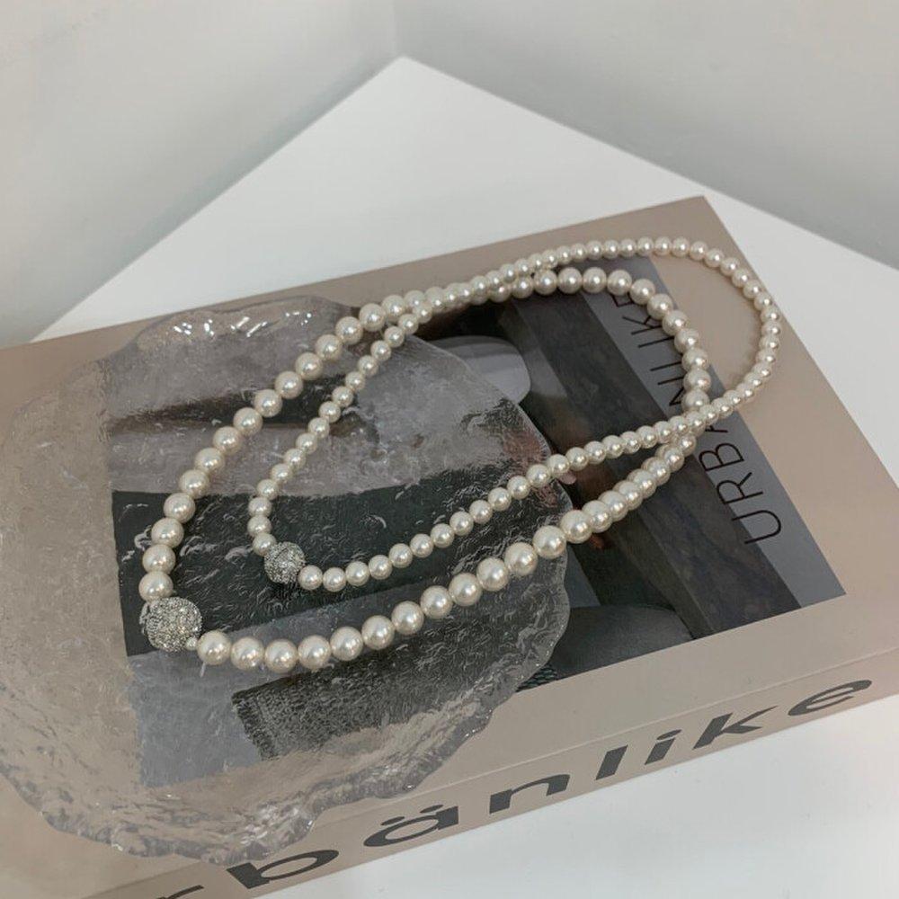 Cshopintheroom / Quran Cubic Ball Pearl Necklace One Color