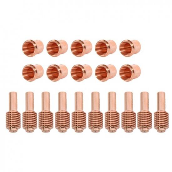 Plasma Cutting Torch Consumables 10Pcs 220671 Nozzle &10Pcs 220669 Electrode Tip