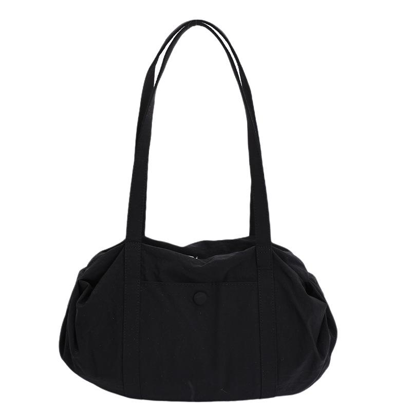 

Модная Корейская Плечевая Сумка-Тоут 2026 года - Большой Объем для Путешествий и Фитнеса 34x9x22 cm чёрный