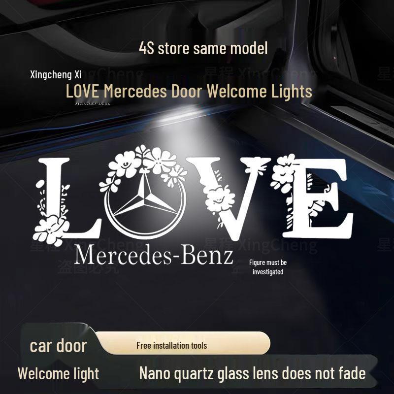 Mercedes-Benz LOVE Romantic Welcome Lights - Limited Edition Projector for E300L/GLC260/B
