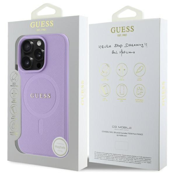 Guess Guhmp16Xpsahmcu Iphone 16 Pro Max 6.9 Fioletowy/Purple Hardcase Saffiano Magsafe