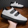 2025 Breathable Comfortable Lightweight Velcro White Sneakers Ultra-Light Pure White Casual Shoes for Men Large Size 48 Sneakers