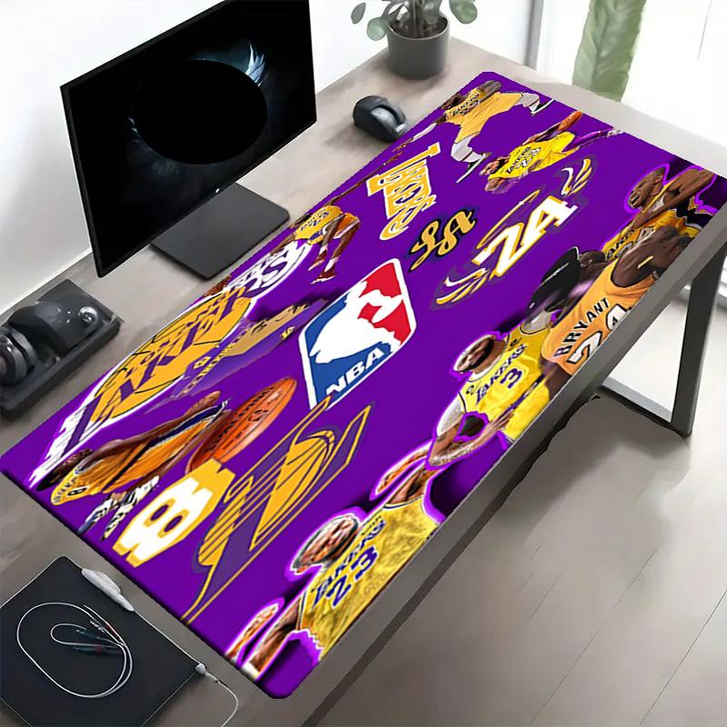 NBA Print Mouse Pad, Anti‑Slip Desktop Keyboard Mat, for PC Laptop Gaming Working Daily Use, Cool Festival Surprise Gift