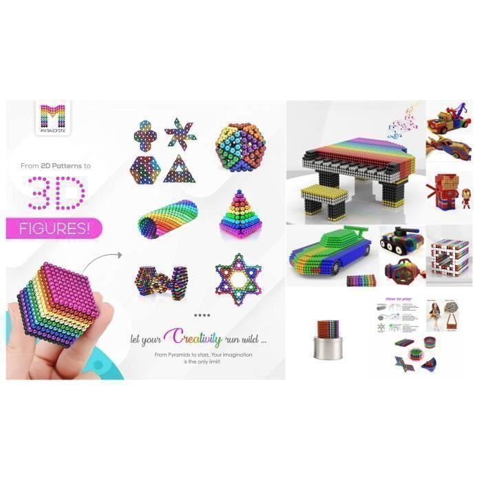 Educational Toy - Magic - Puzzle Cube - 1000 PCS - Diameter 5mm - Magnets