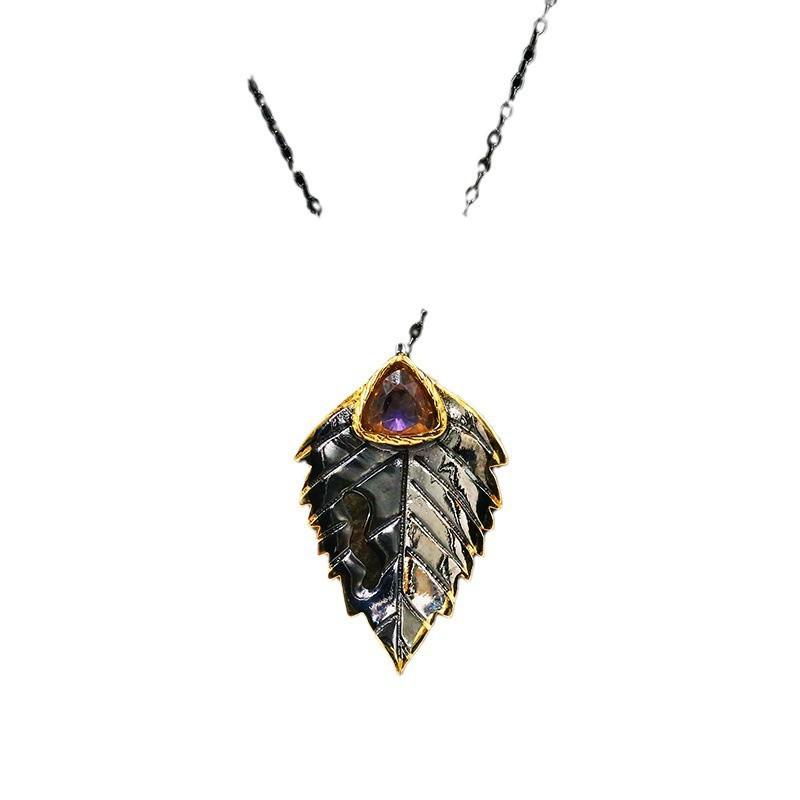 Accessories Two-Color Necklace Retro Popular